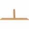 Ekena Millwork Portland Timber Gable Bracket, Western Red Cedar, 48"W x 26"H x 1 1/2"D x 3 1/2"F, 13/12 Pitch GBW048X26X0204POR00SWR - alternate 4